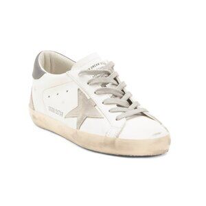 GOLDEN GOOSE White/Grey Made In Italy Leather Sneakers